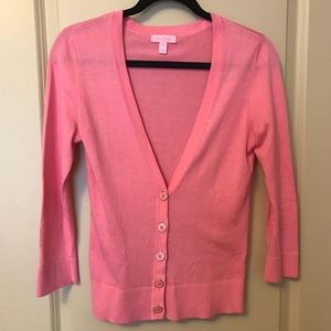 EUC M  Lilly Pulitzer melody cardigan pink